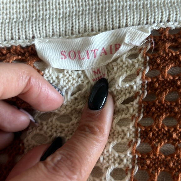 Solitaire Crochet Striped Top - Picture 8 of 11